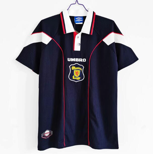 1996-98 Scotland Retro Home Kit Soccer Jersey